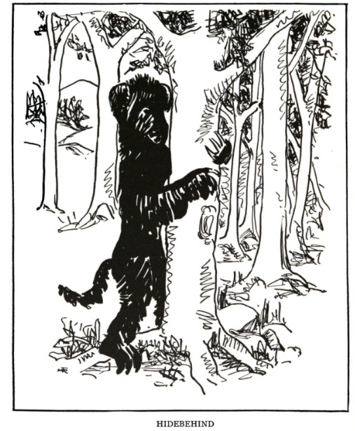 Depiction of the hidebehind