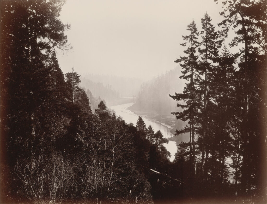 Old photograph of Big River in California